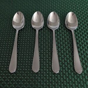 4 Hampton Silversmiths RACHELLE FROST Place Oval Soup Spoons 18/10 Korea 247
